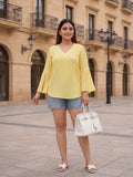 yellow mulmul top — styled look