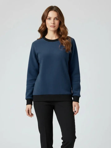 Solid teal sweatshirt