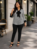 white crepe top — styled look