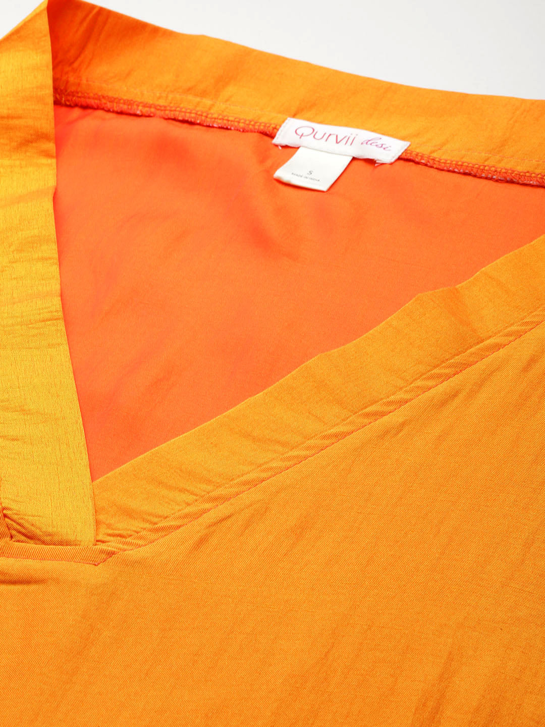 Saffron & Orange silk Kimono oversize dress