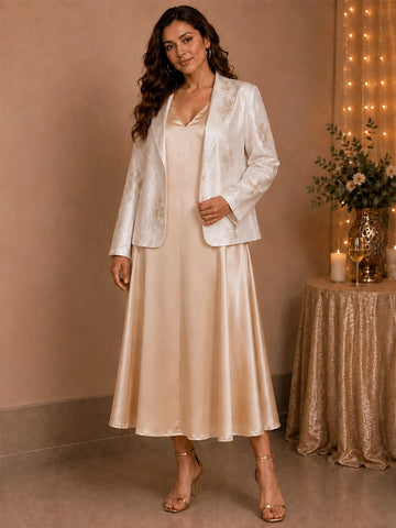 white french crepe co-ord set for women in sizes XXS to 5XL