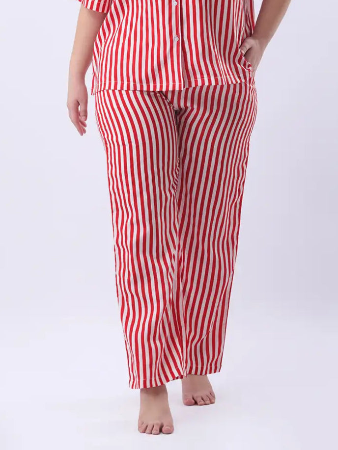Red striped pant
