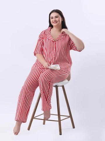 Red striped pant