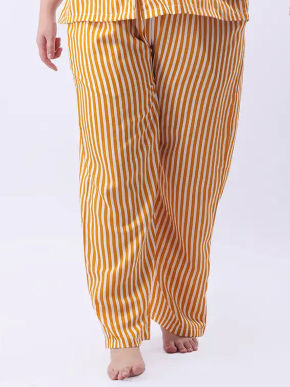 Yellow striped pant