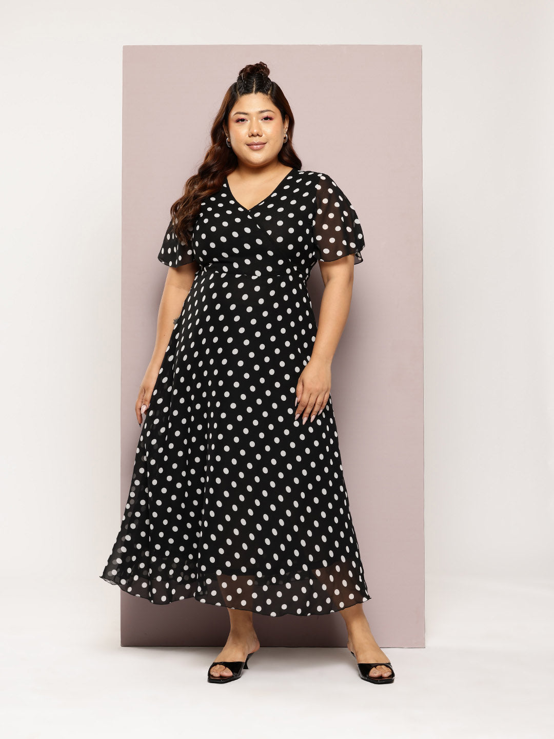 Polka  Maxi Dress