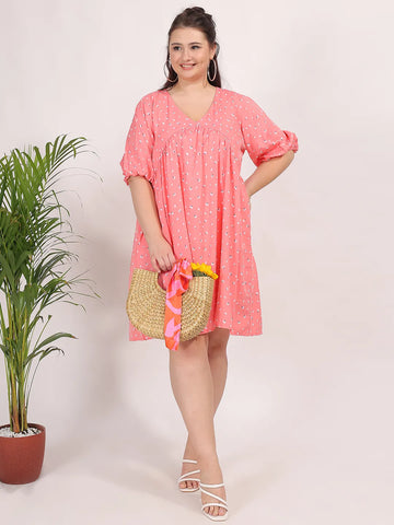 Floral print summer dress