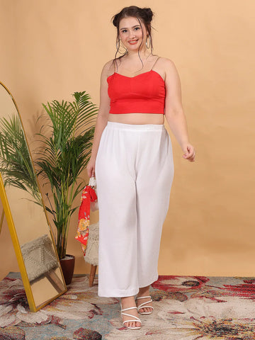 Red slim fit top