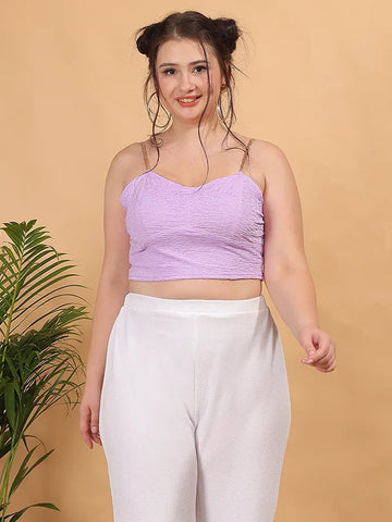 Lavender slim fit top