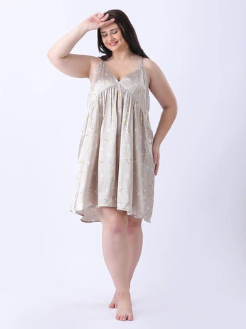 Empire beige cami night dress