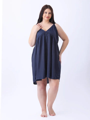 Empire navy cami night dress