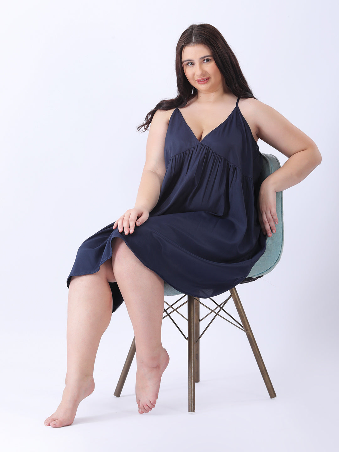 Empire navy cami night dress
