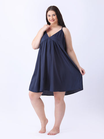 Empire navy cami night dress