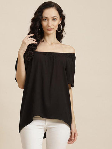 Black Off Shoulder Top