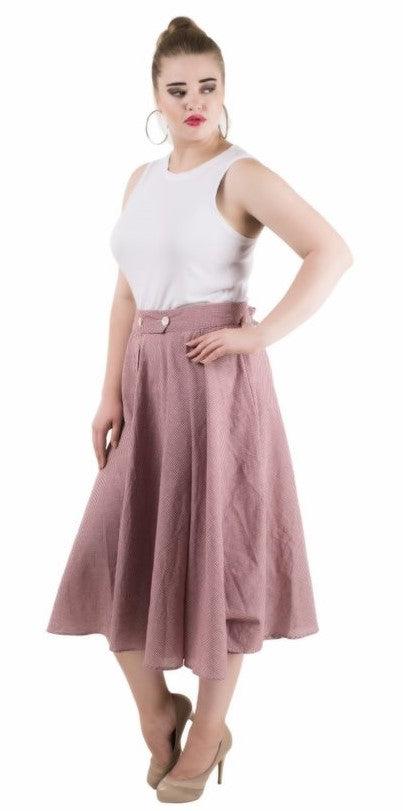 Qurvii Gingham check skirt - Qurvii India