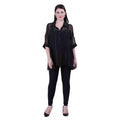 Qurvii Cold shoulder sheer shirt - Qurvii India