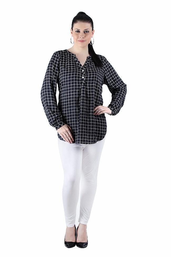 Qurvii Plaid Long Sleeves Shirt - Qurvii India