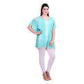 Qurvii Mint green short shaded kaftan - Qurvii India