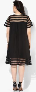 Qurvii Black midi dress - Qurvii India