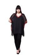 Qurvii Sheer georgette kaftan - Qurvii India