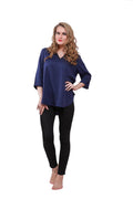 Qurvii Solid tunic v neck sequin - Qurvii India