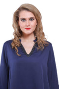 Qurvii Solid tunic v neck sequin - Qurvii India