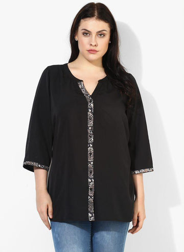 Qurvii Solid Crepe Shirt - Qurvii India