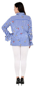 Qurvii Women's striped shirt - Qurvii India