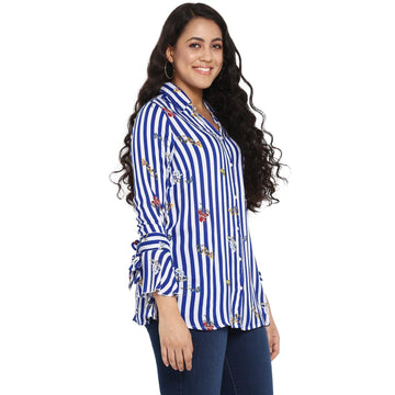 Qurvii Women's striped shirt - Qurvii India