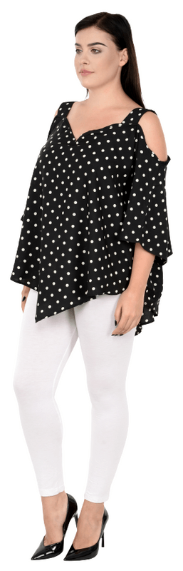 Cold Shoulder Crepe Top