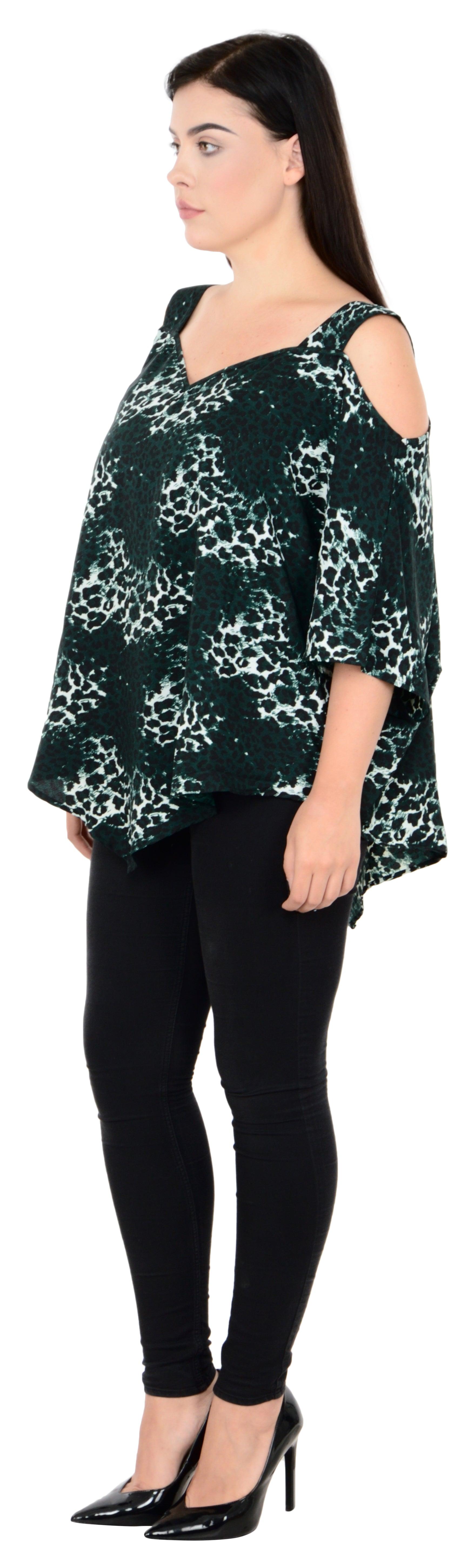 Qurvii Cold Shoulder Crepe Top - Qurvii India