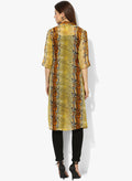 Qurvii Snakeskin Print Duster - Qurvii India