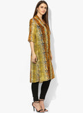 Qurvii Snakeskin Print Duster - Qurvii India
