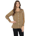 Qurvii Mustard stripe shirt - Qurvii India