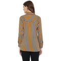 Qurvii Mustard stripe shirt - Qurvii India