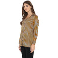 Qurvii Mustard stripe shirt - Qurvii India