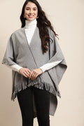 Qurvii Grey Poncho - Qurvii India