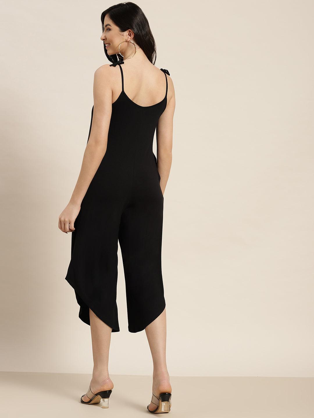 Qurvii Black Jumpsuit - Qurvii India