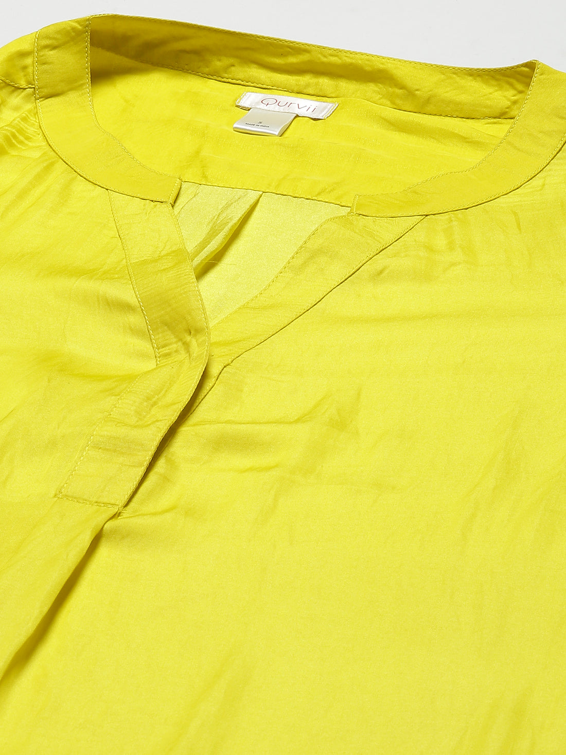 lemon yellow placket top