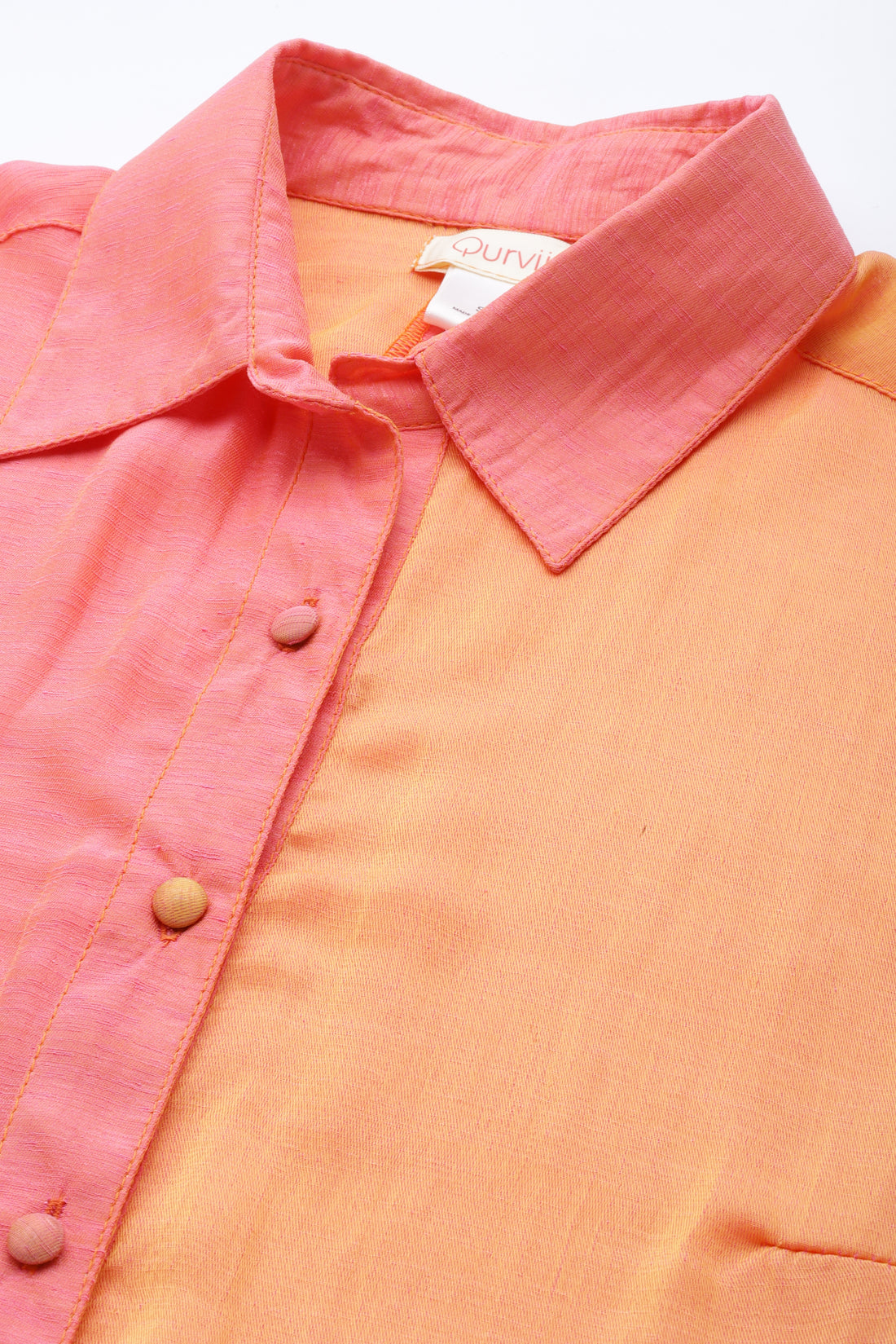 Orange Burfi full placket shirt