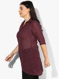 Qurvii Polka Shirt Dress - Qurvii India