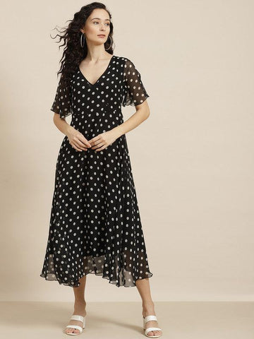 Polka  Maxi Dress