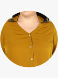 Qurvii Women Mustard Brown Shirt - Qurvii India