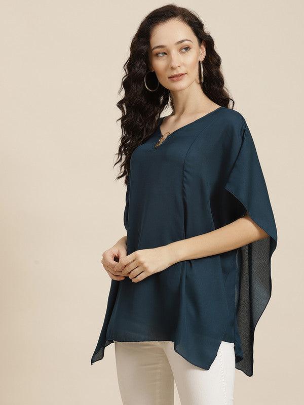 Teal Colour Kaftan