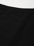 Qurvii Black solid skirt - Qurvii India