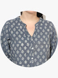 Qurvii Cotton Block Printed Shirt - Qurvii India