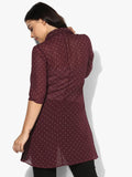 Qurvii Polka Shirt Dress - Qurvii India