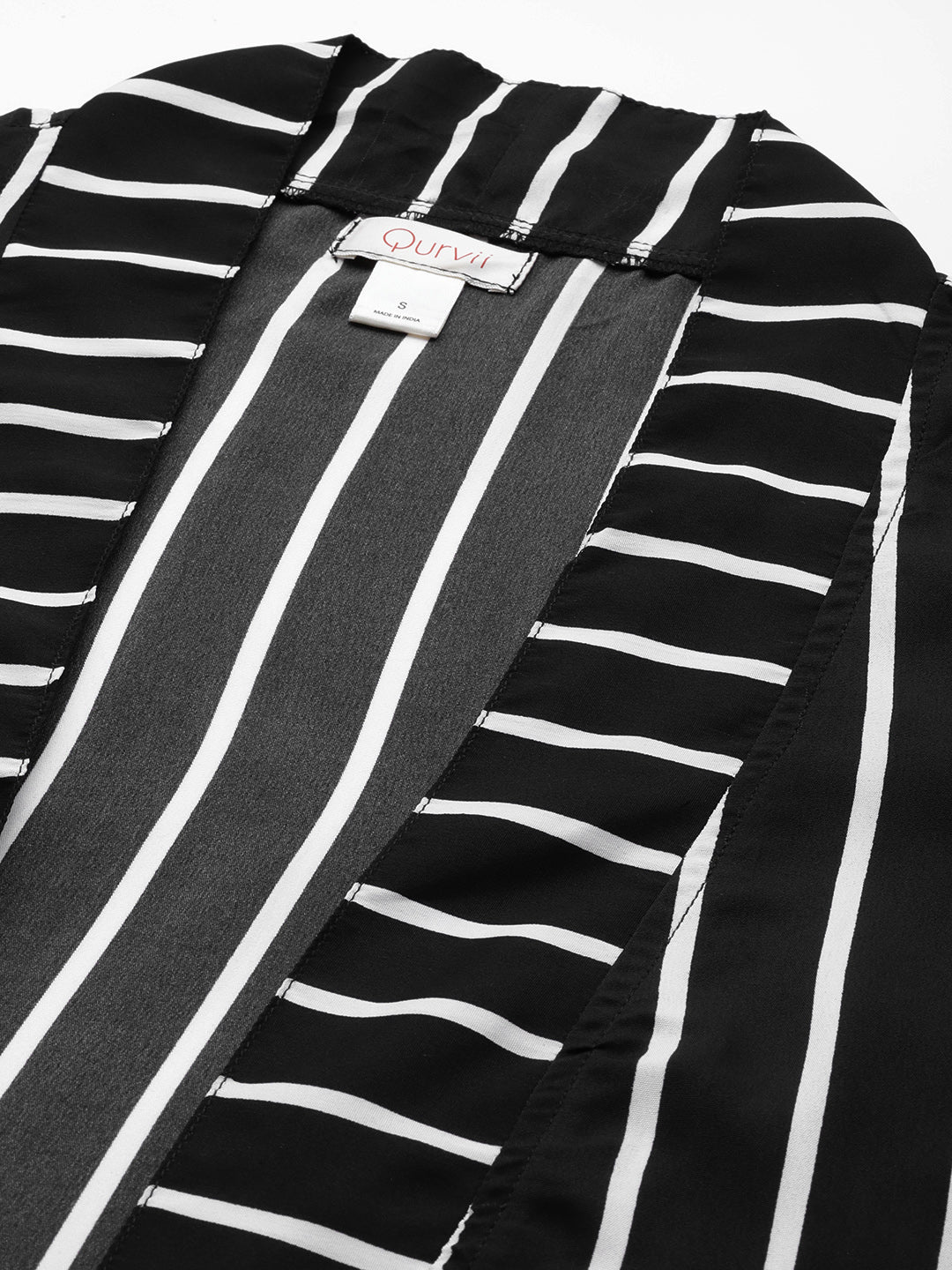 Black and White Stripe shrug